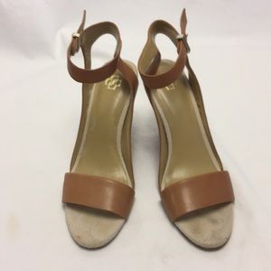 Very fun Brown Leather Wedges!